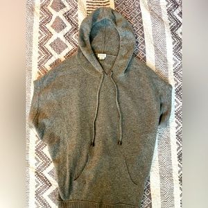 Club Monaco cashmere sweater poncho in gray. Size medium.